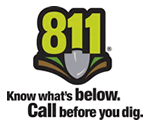 811 - Know What's Below. Call Before You Dig